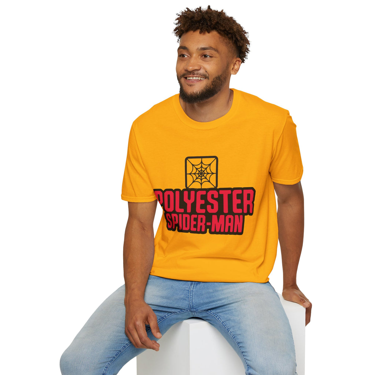 Spider-Man Polyester Graphic Tee — Bold Retro Logo Spiderweb T-Shirt - Trending Now - August 2026