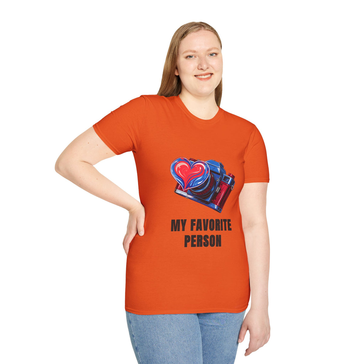 My Favorite Person Camera Heart T-Shirt — Photography Lover Graphic Tee - Trending Now - August 2026