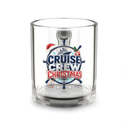Modern Day Christmas Glass Mug  10oz Cruise Crew Christmas Glass Mug — 10 oz Holiday Nautical Coffee Cup