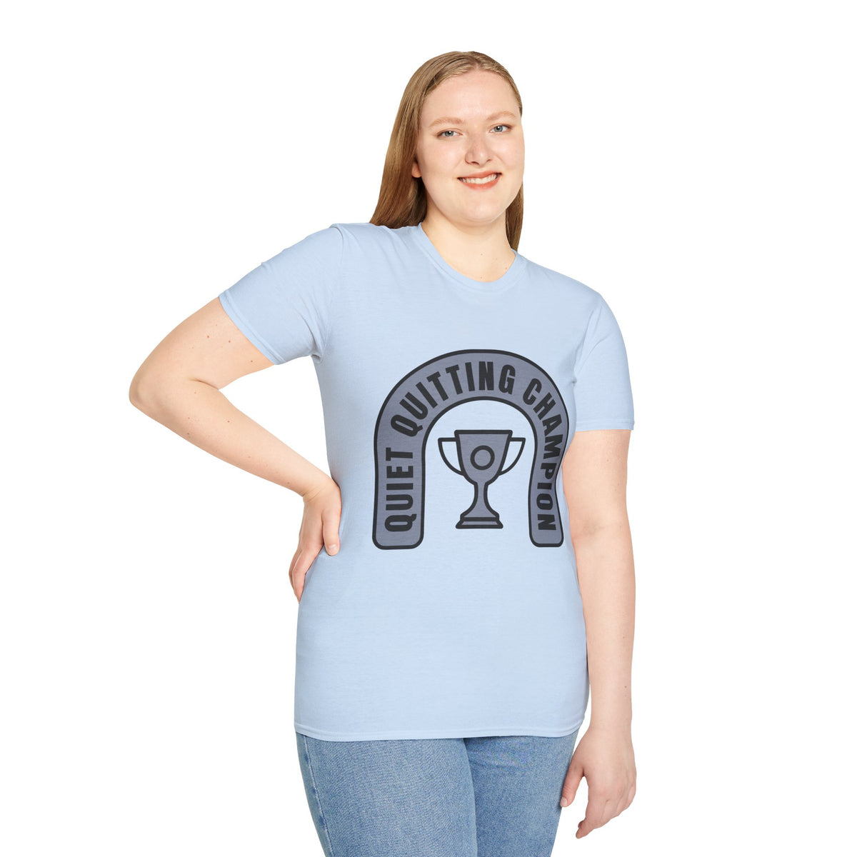 Quiet Quitting Champion T-Shirt — Funny Workplace Trophy Tee - Trending Now - August 2026