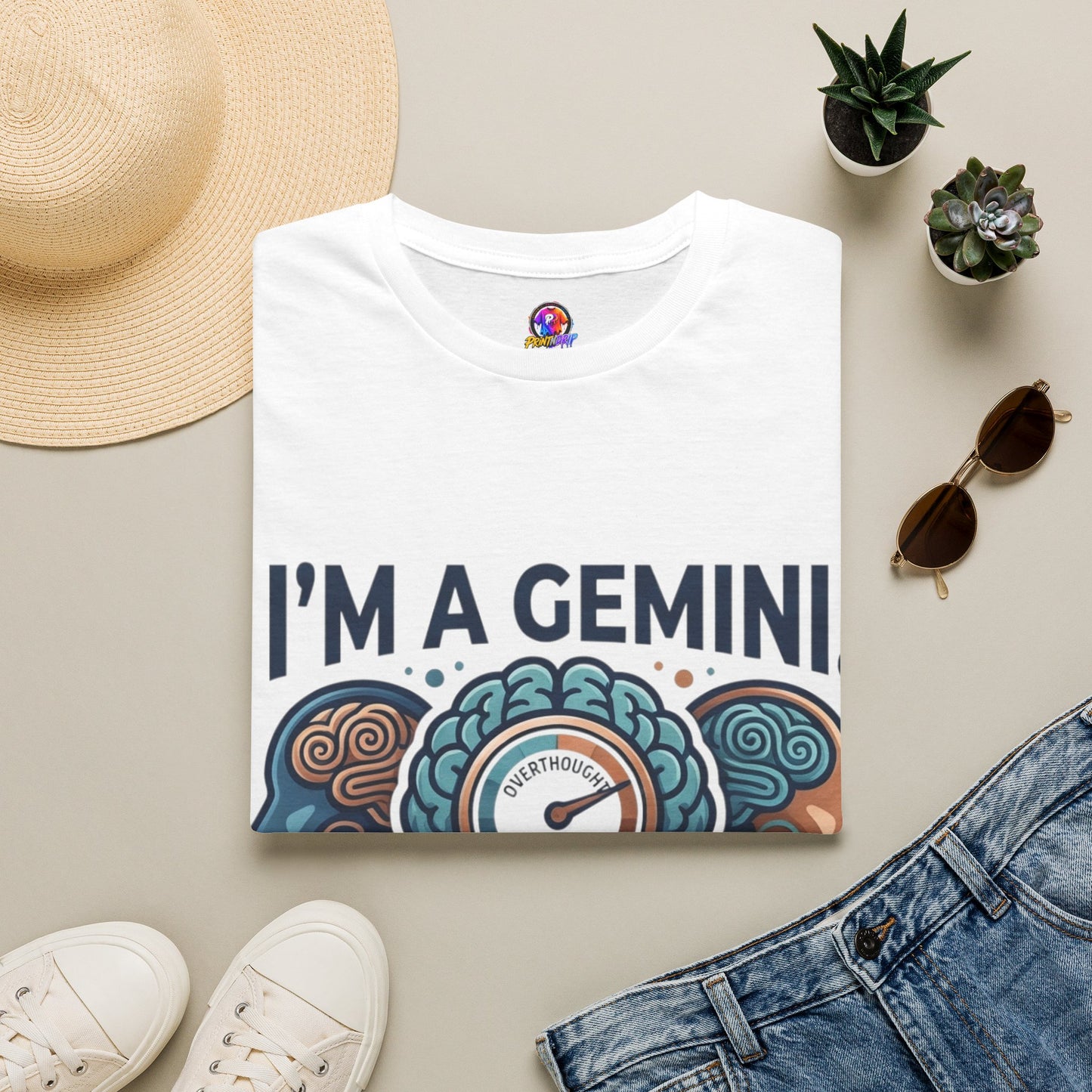 I’m A Gemini T-Shirt – “I Already Overthought It” Zodiac Tee