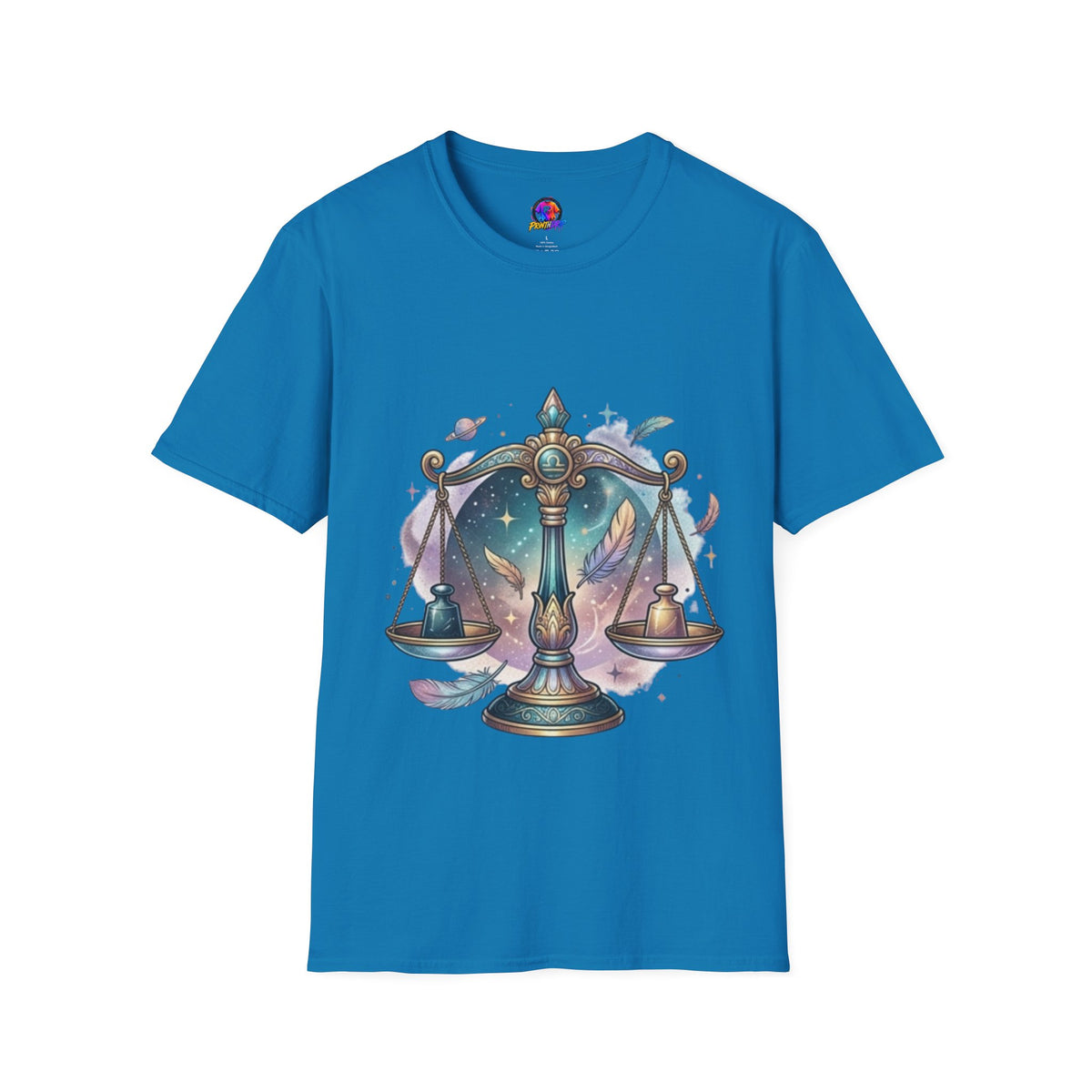 Libra Scales Zodiac T-Shirt — Celestial Astrology Graphic Tee