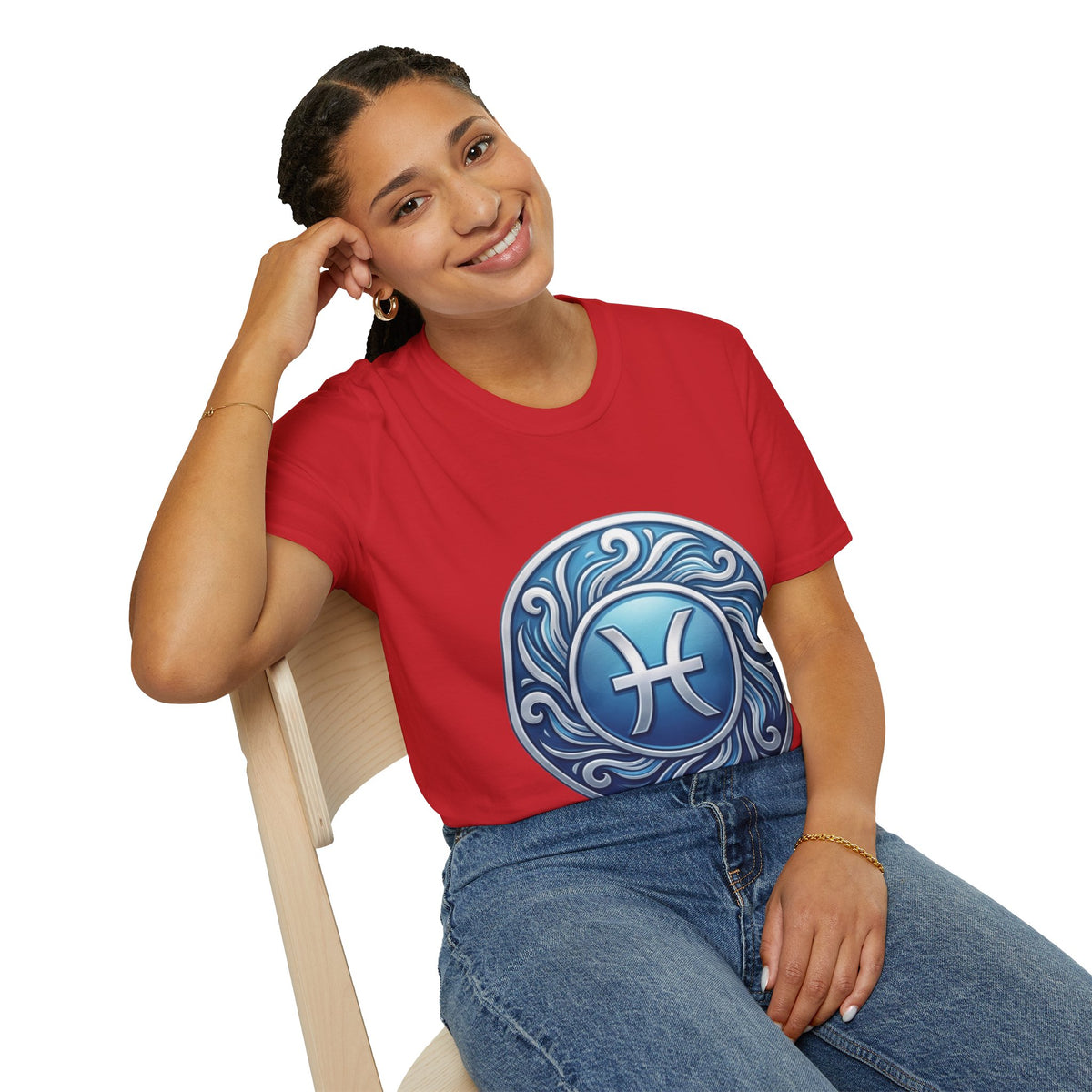 Pisces Zodiac T-Shirt – Blue Water Sign Astrology Tee