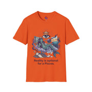 Pisces Mystic Tee — "Reality is optional for a Pisces" Astrological Graphic T-Shirt