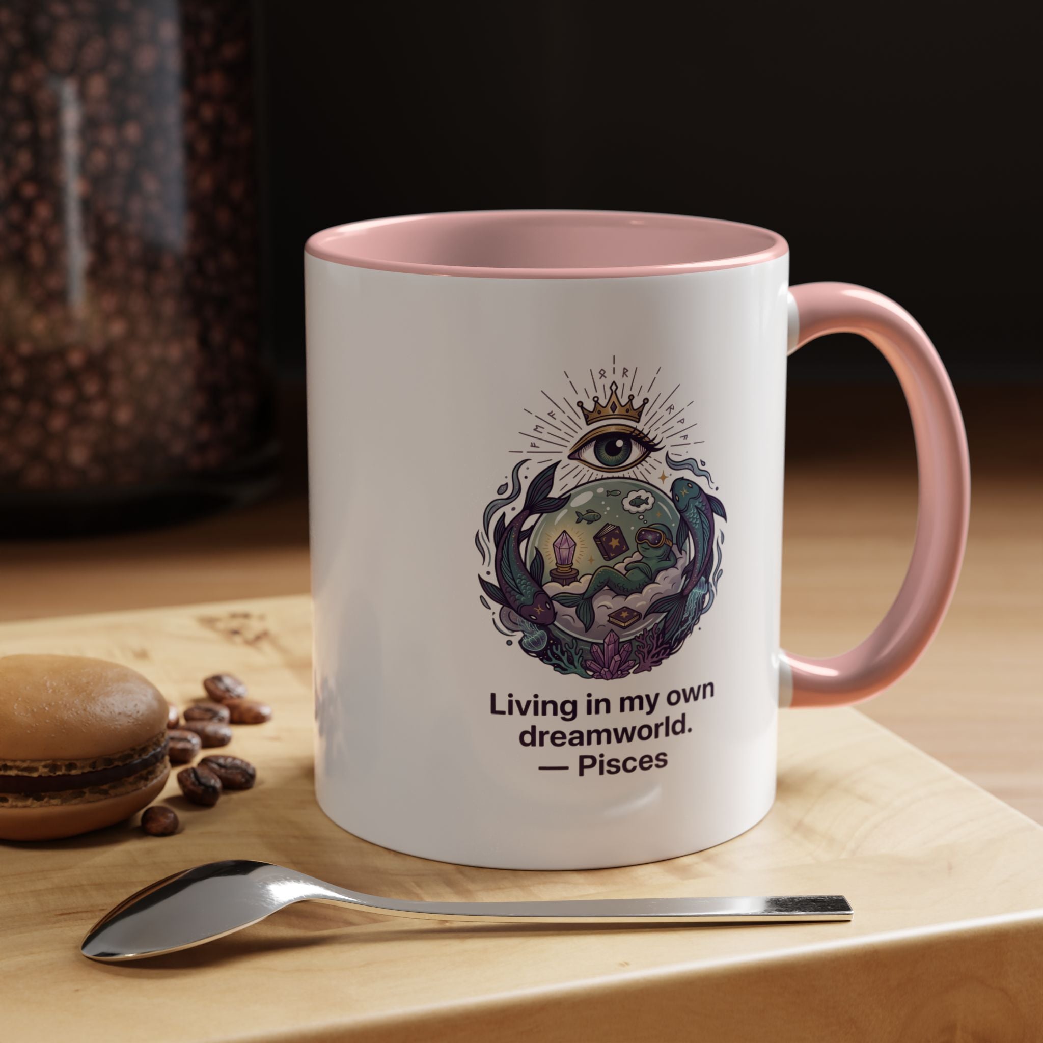 Pisces Coffee Mug — Living in My Own Dreamworld Accent Mug