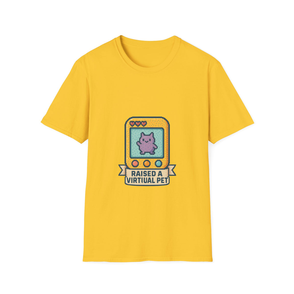 Raised a Virtual Pet T-Shirt — Retro Tamagotchi Gaming Tee - Trending Now - October 2026
