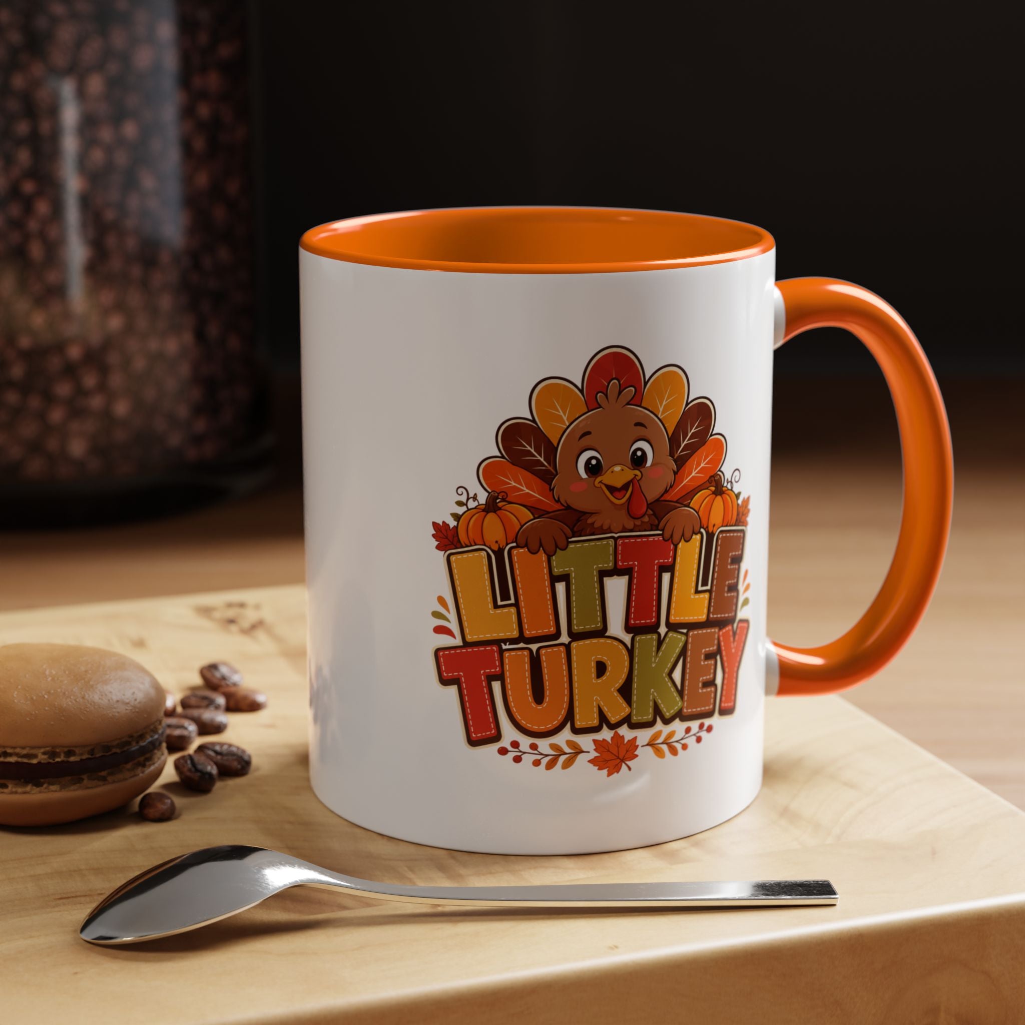 Thanksgiving Mug Little Turkey Coffee Mug — Cute Thanksgiving Kid Mug