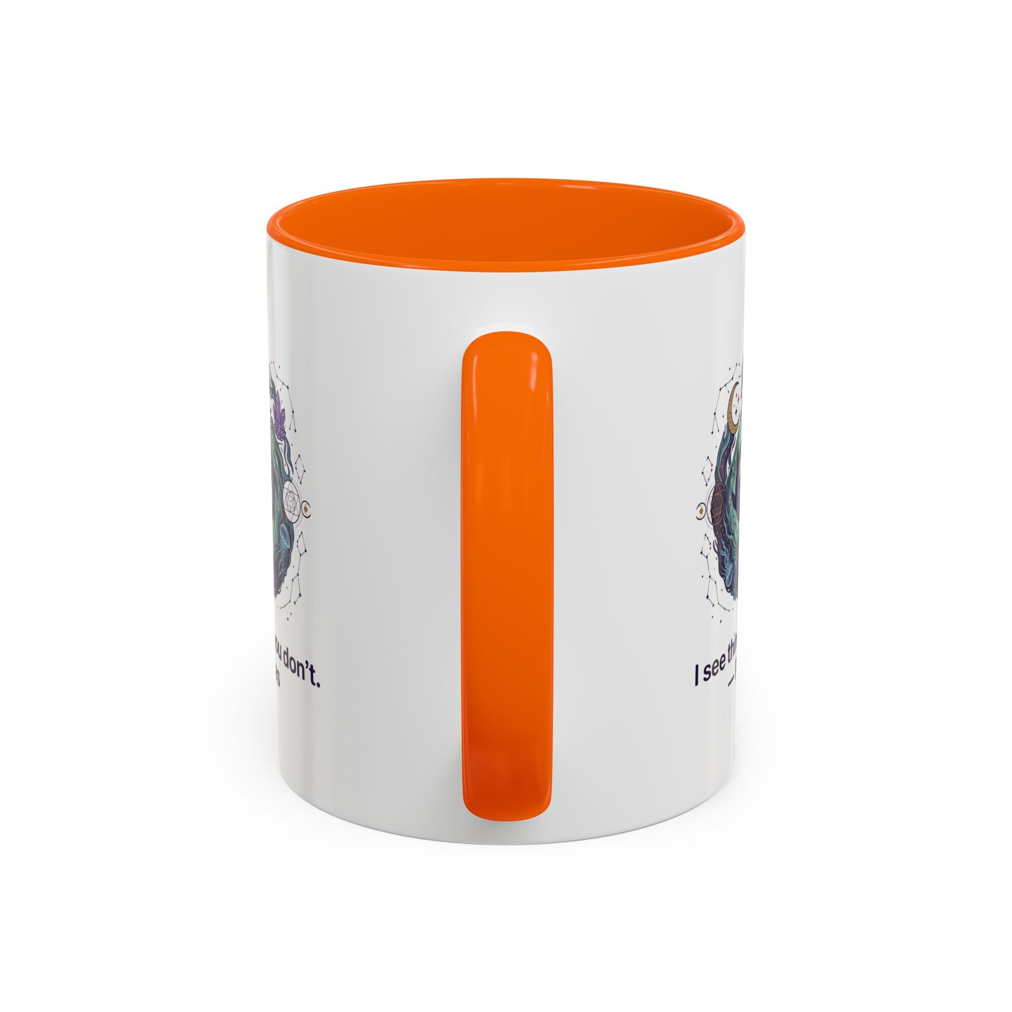 Pisces Zodiac Coffee Mug — "I See Things You Don’t" Accent Mug