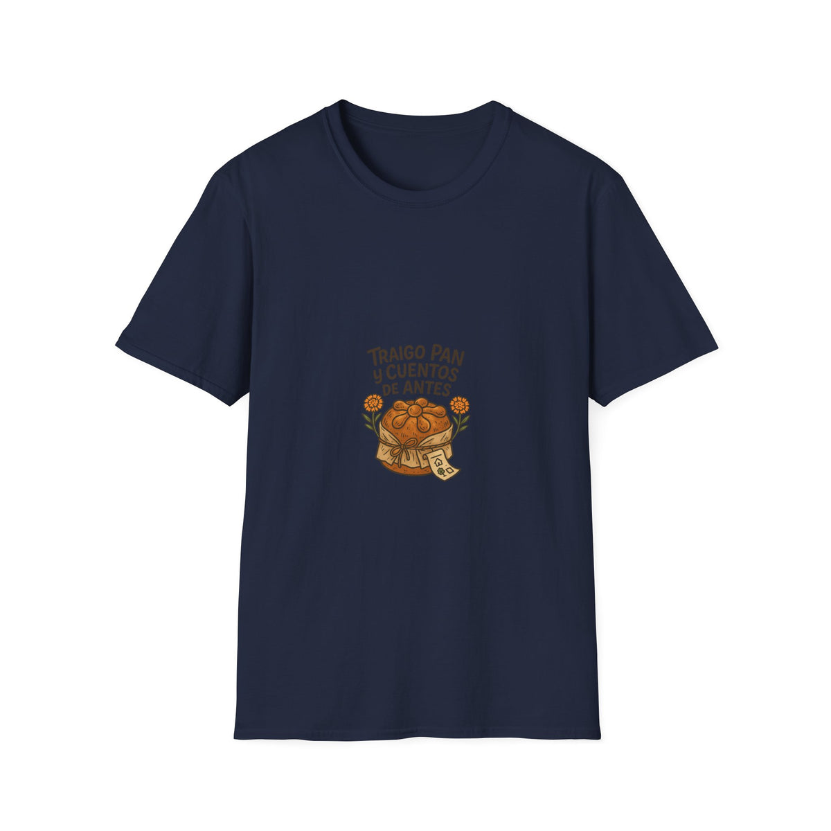 T-Shirt — "Traigo Pan y Cuentos de Antes" Vintage Bread Illustration - Trending Now - October 2026
