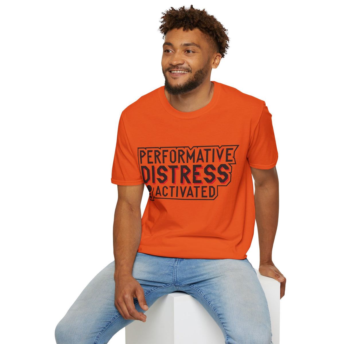 Performative Distress Activated T-Shirt - Trending Now - August 2026