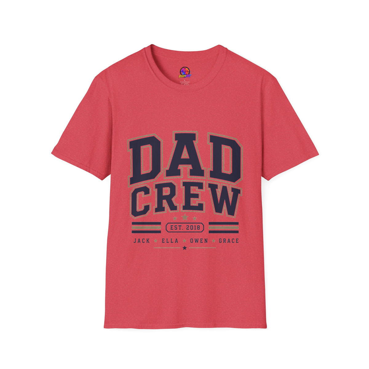 Dad Crew T-Shirt — Vintage Collegiate "DAD CREW" Father's Day Tee