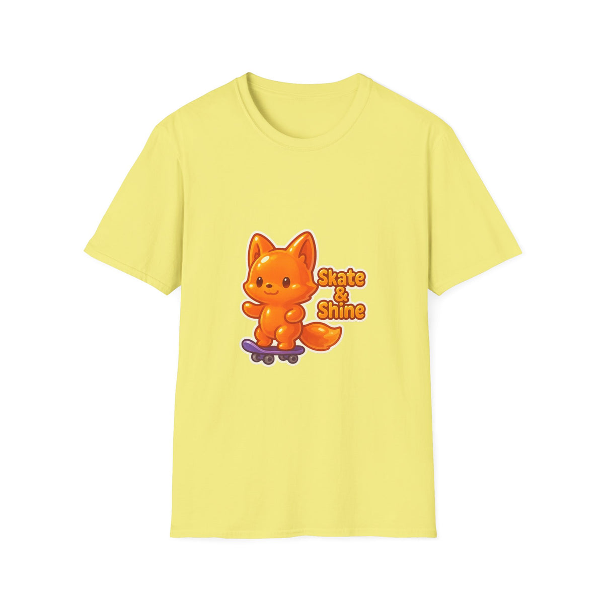 Cute Orange Fox Skateboard T-Shirt — "Gotta Skate" Graphic Tee - Trending Now - October 2026