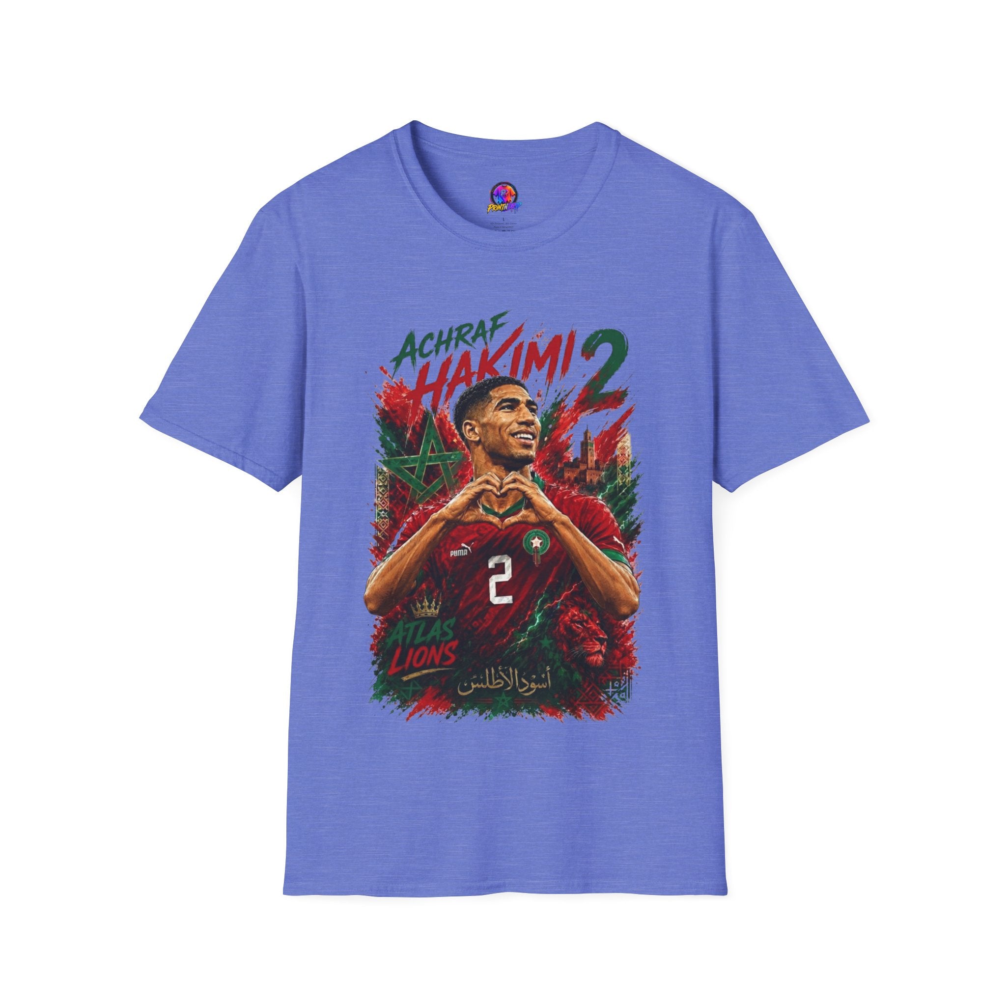 Achraf Hakimi #2 Soccer T-Shirt — Morocco Football Fan Tee