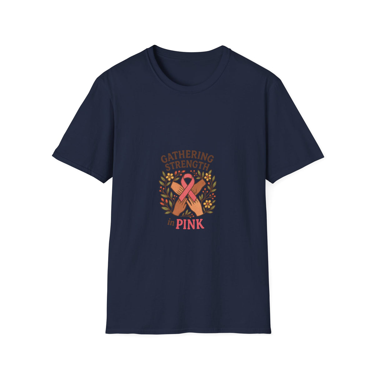 Breast Cancer Awareness T-Shirt — "Gathering Strength in Pink" - Trending Now - October 2026