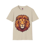 Leo Zodiac Lion Face T-Shirt — Majestic Lion Head Graphic Tee