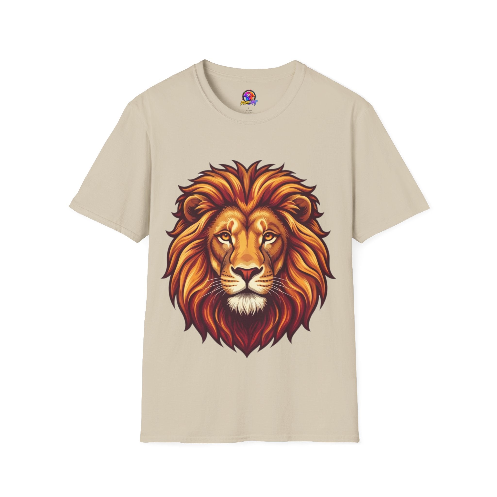 Lion Face T-Shirt — Majestic Lion Head Graphic Tee