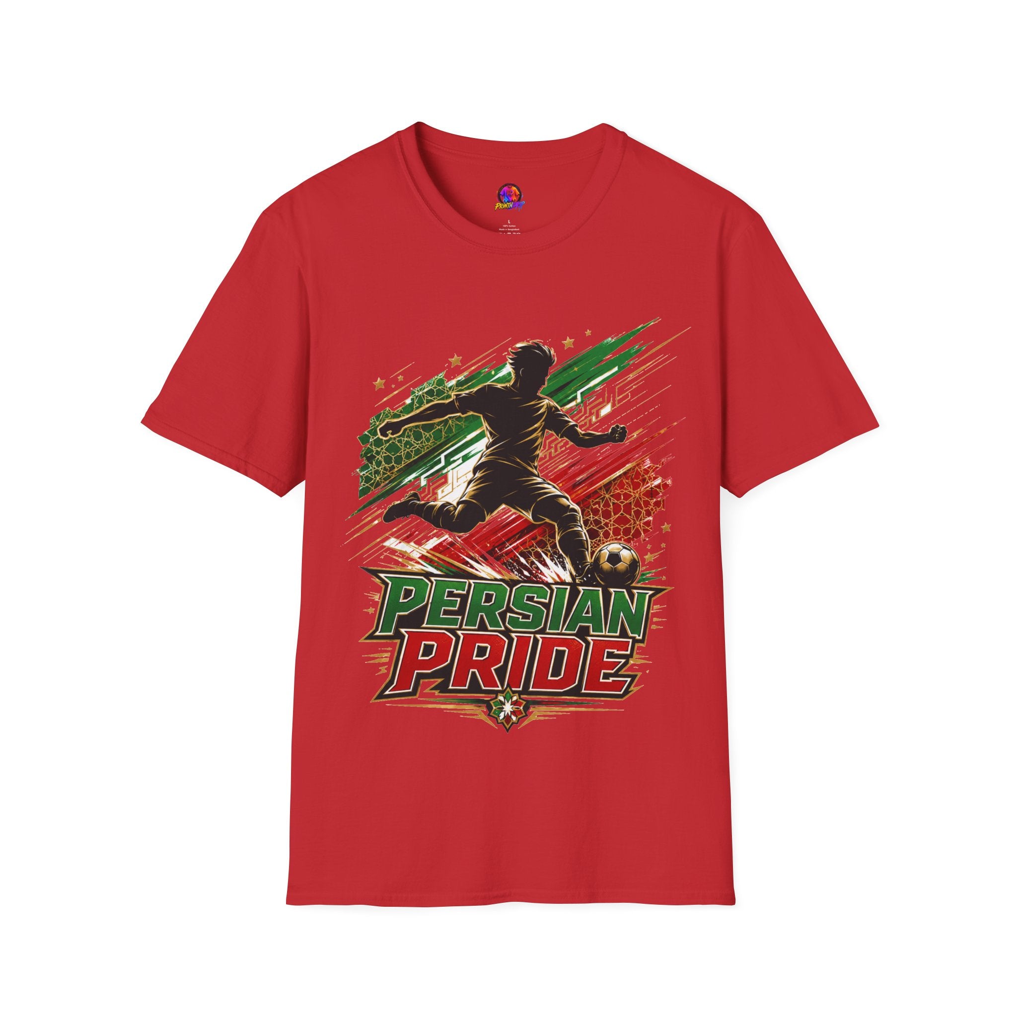 Iran Persian Pride Soccer Tee — Iranian Football Fan T-Shirt
