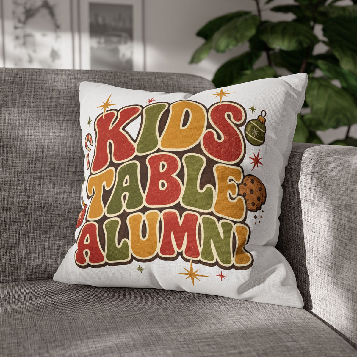 Christmas Kids Table Alumni Holiday Pillowcase