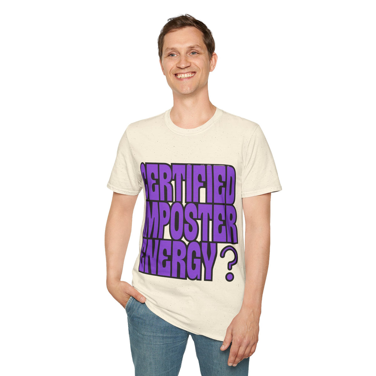 Certified Imposter Energy Funny Gaming Tee - Sarcastic Quote Streetwear T-Shirt - Trending Now - September 2026