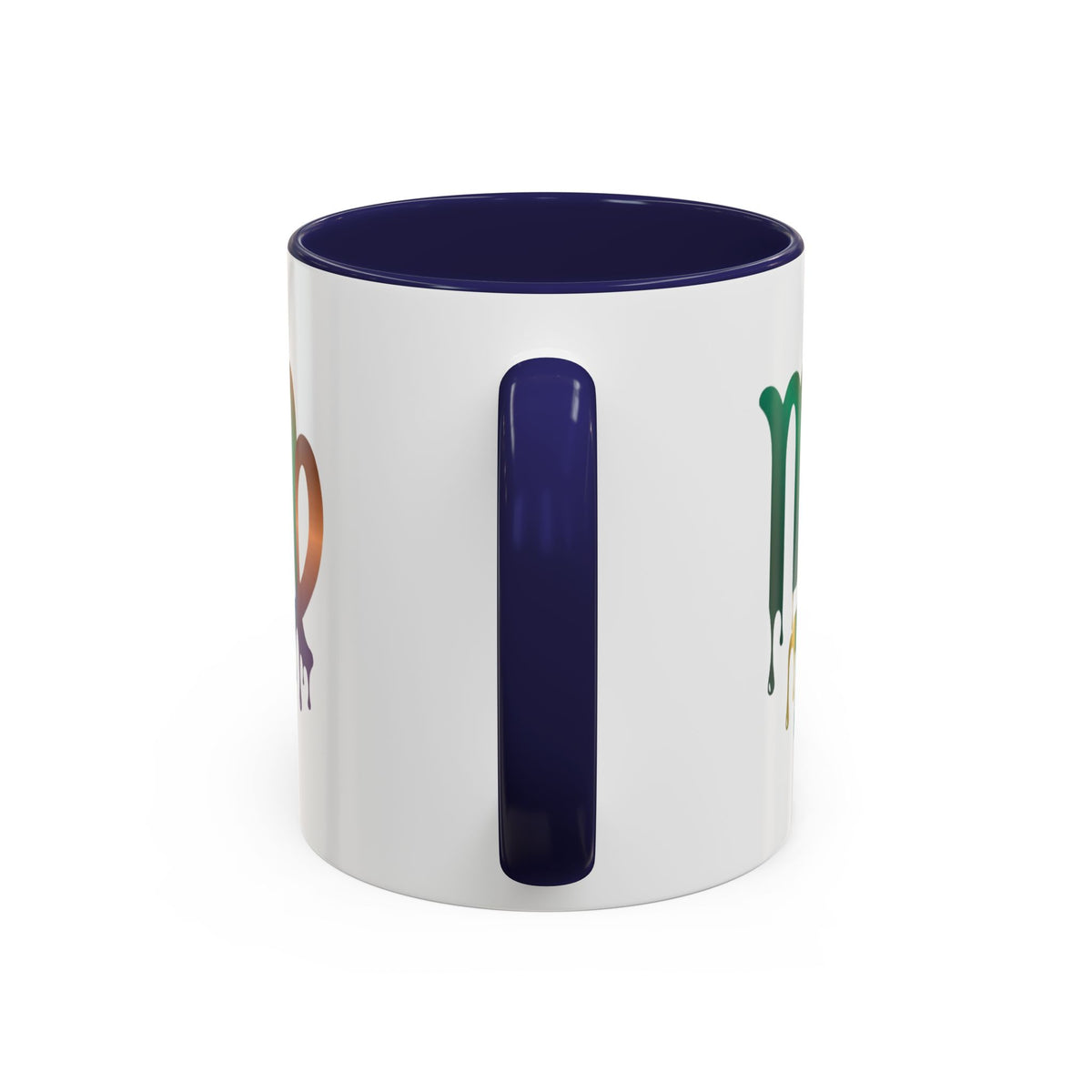Virgo Zodiac Virgo Drip Accent Coffee Mug — Colorful Zodiac Astrology Gift