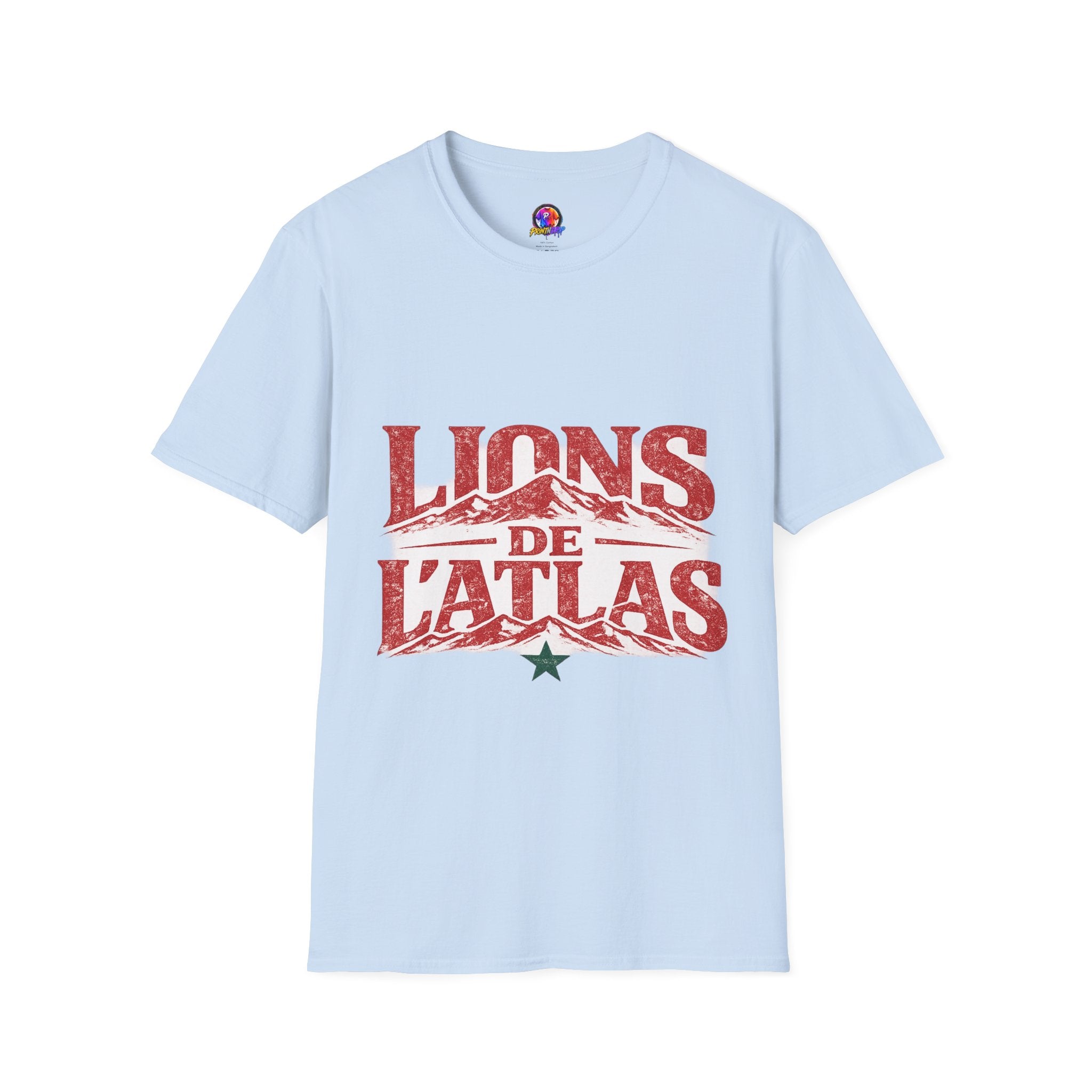 Morocco Lions de Atlas T-Shirt — Vintage Moroccan Atlas Mountain Graphic Tee