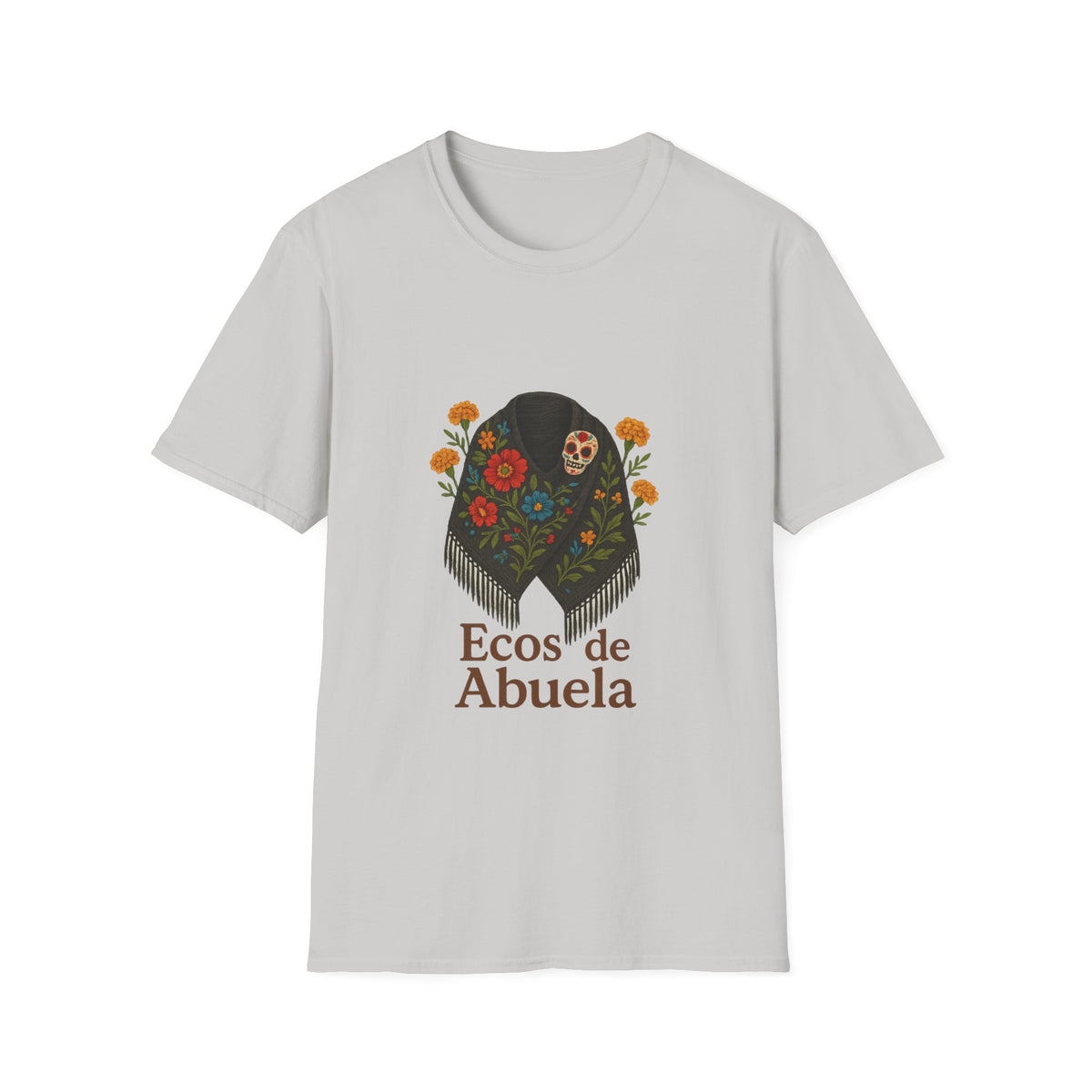 'Ecos de Abuela' Floral Graphic T-Shirt — Spanish Grandma Gift - Trending Now - October 2026