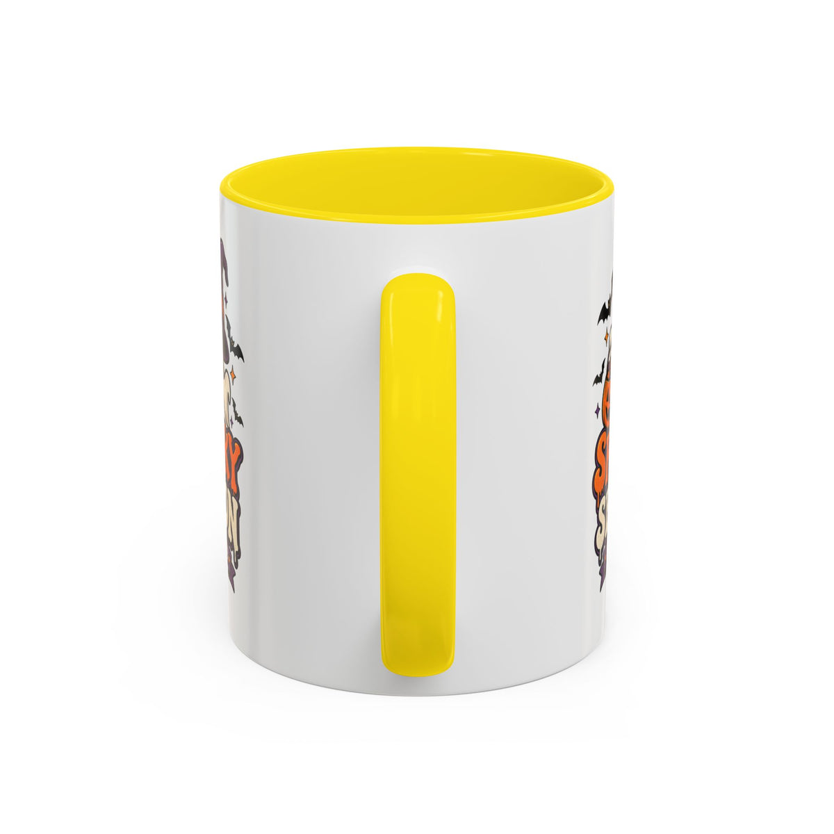 Spooky Season Coffee Mug — Cute Ghost Halloween Accent Mug (11/15oz)