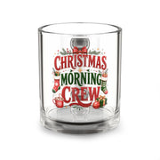 Christmas Glass Mug 10 oz Christmas Morning Crew Glass Mug — 10oz Holiday Coffee Cup