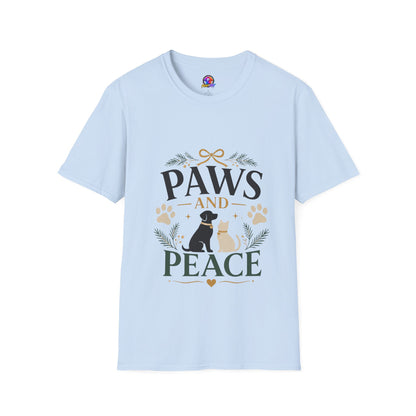 Paws and Peace T-Shirt — Cozy Pet Lover Tee