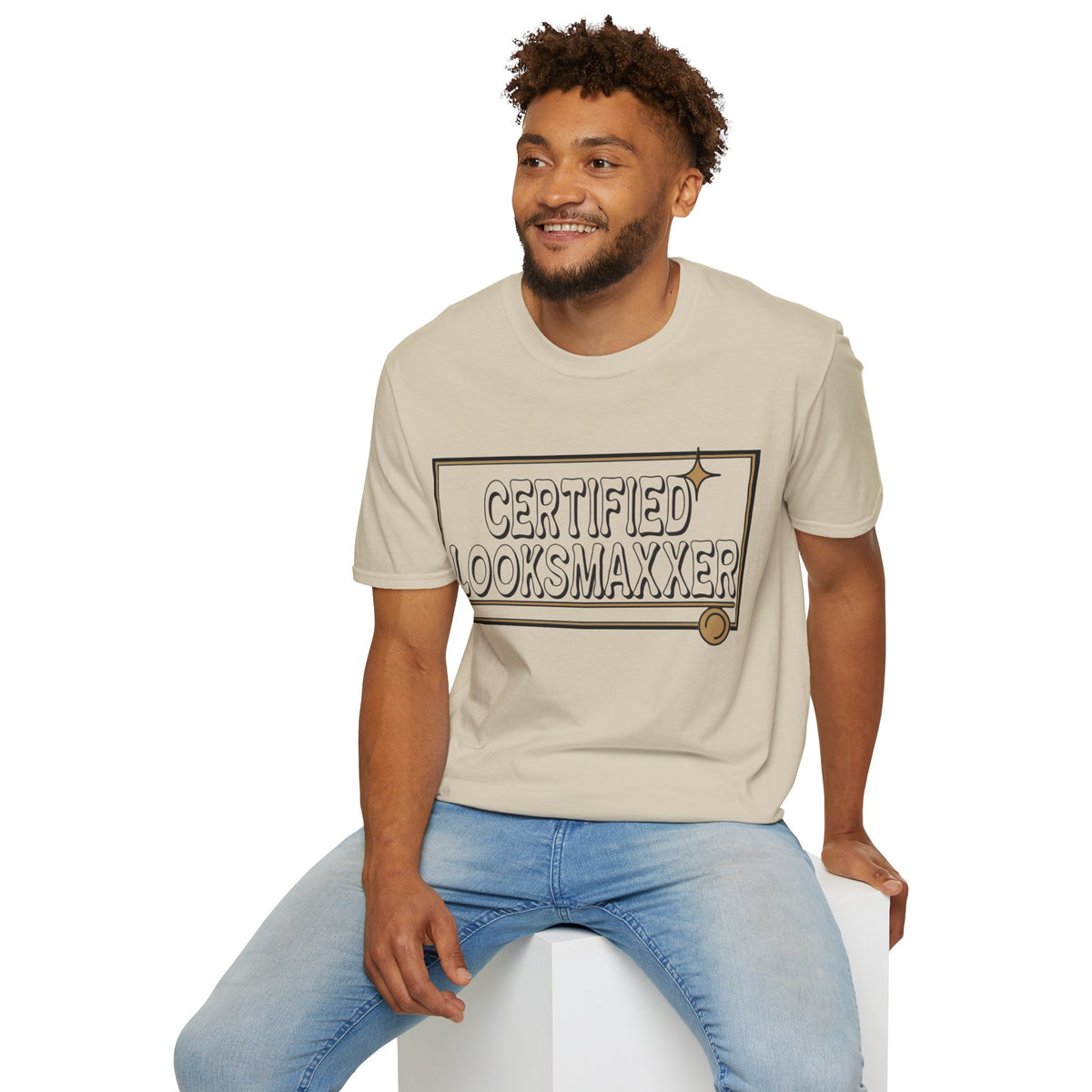 Certified Looksmaxxer T-Shirt — Funny Aesthetic Confidence Tee - Trending Now - August 2026