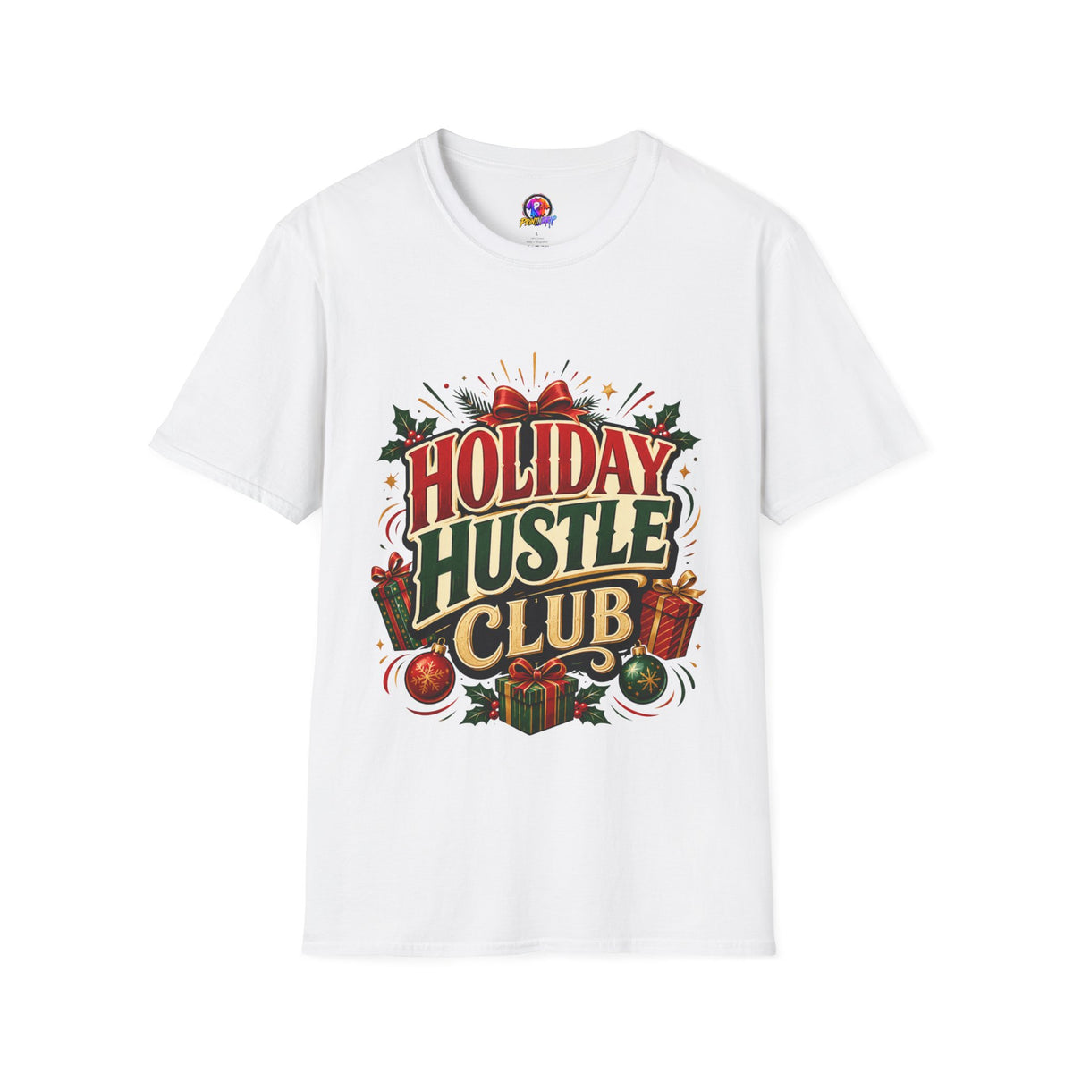 Holiday Hustle Club T-Shirt — Funny Christmas Graphic Tee
