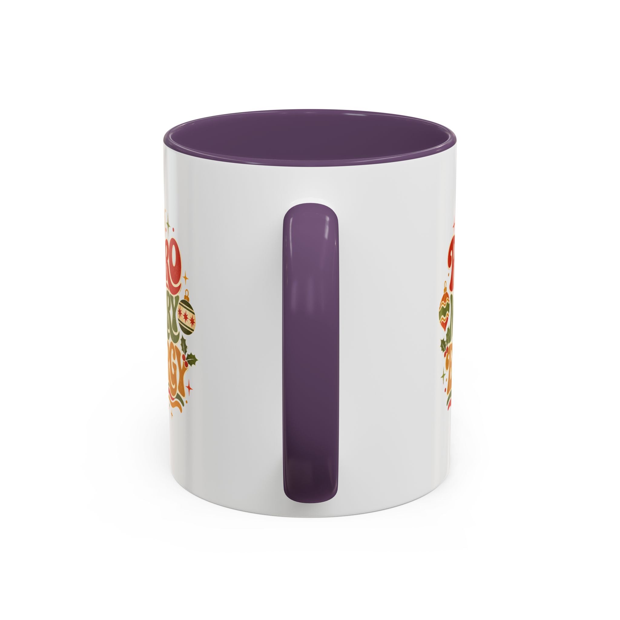 Modern Day Christmas Retro Merry Energy Coffee Mug — Festive 70s Holiday Design