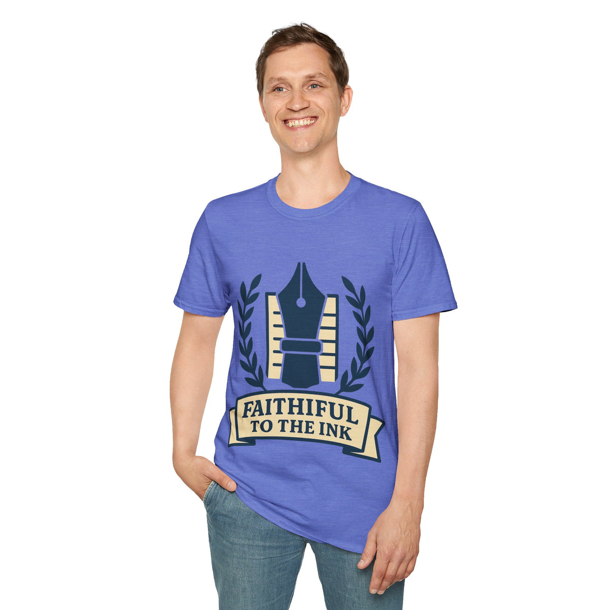 "Faithful To The Ink" Vintage Fountain Pen Tee | Retro Author Writer T-Shirt - Trending Now - September 2026