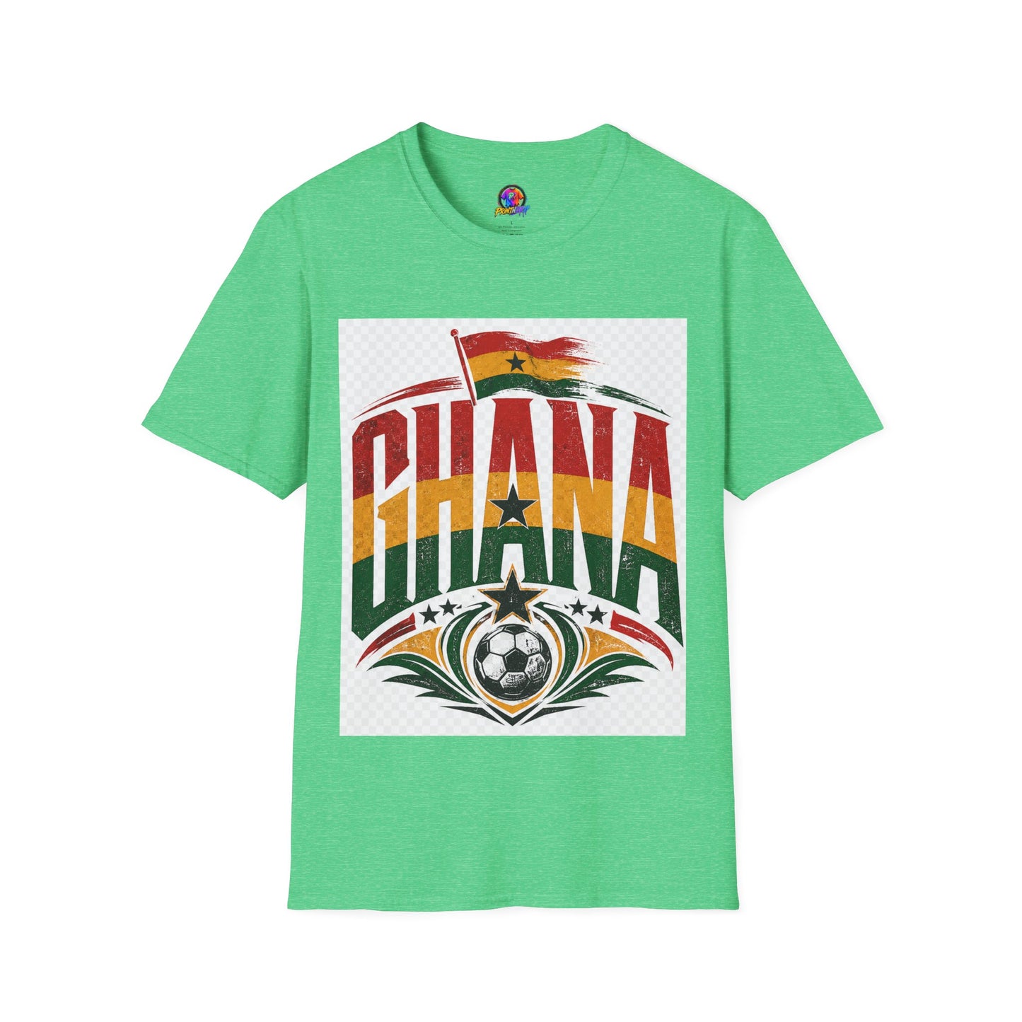 Ghana Flag Soccer T-Shirt — Retro Ghana Pride Football Tee