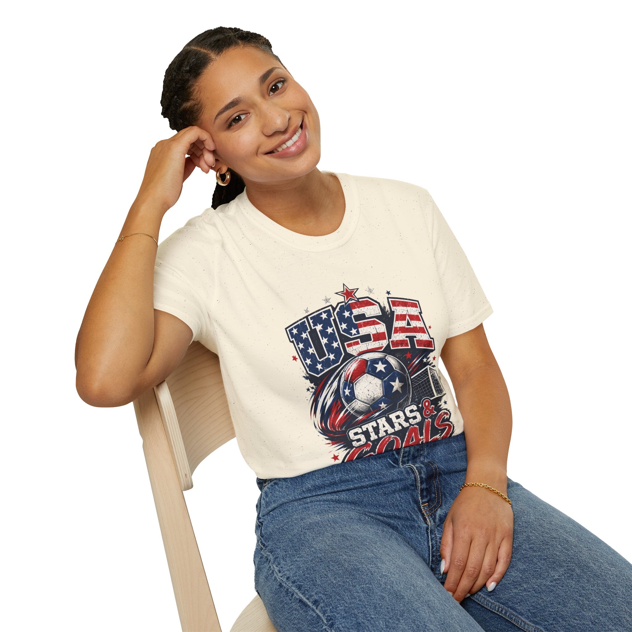 USA Stars & Goals Soccer T-Shirt