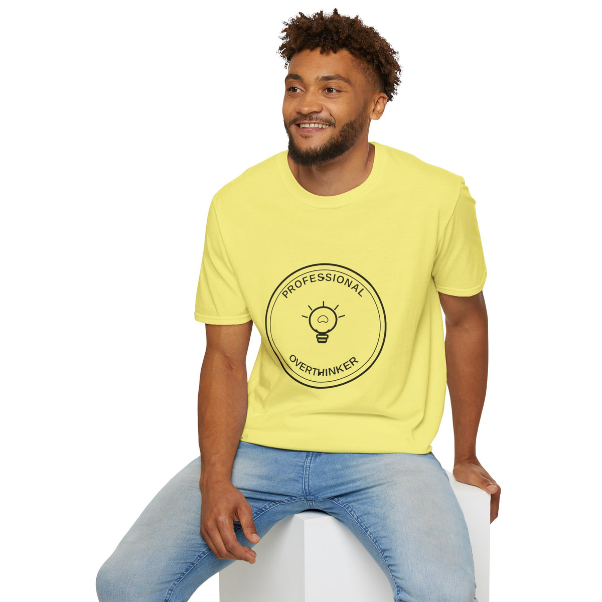 T‑Shirt — "Professional Overthinker" Minimal Badge Tee - Trending Now - August 2026