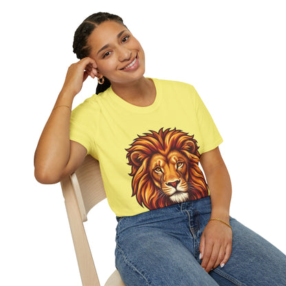 Lion Face T-Shirt — Majestic Lion Head Graphic Tee