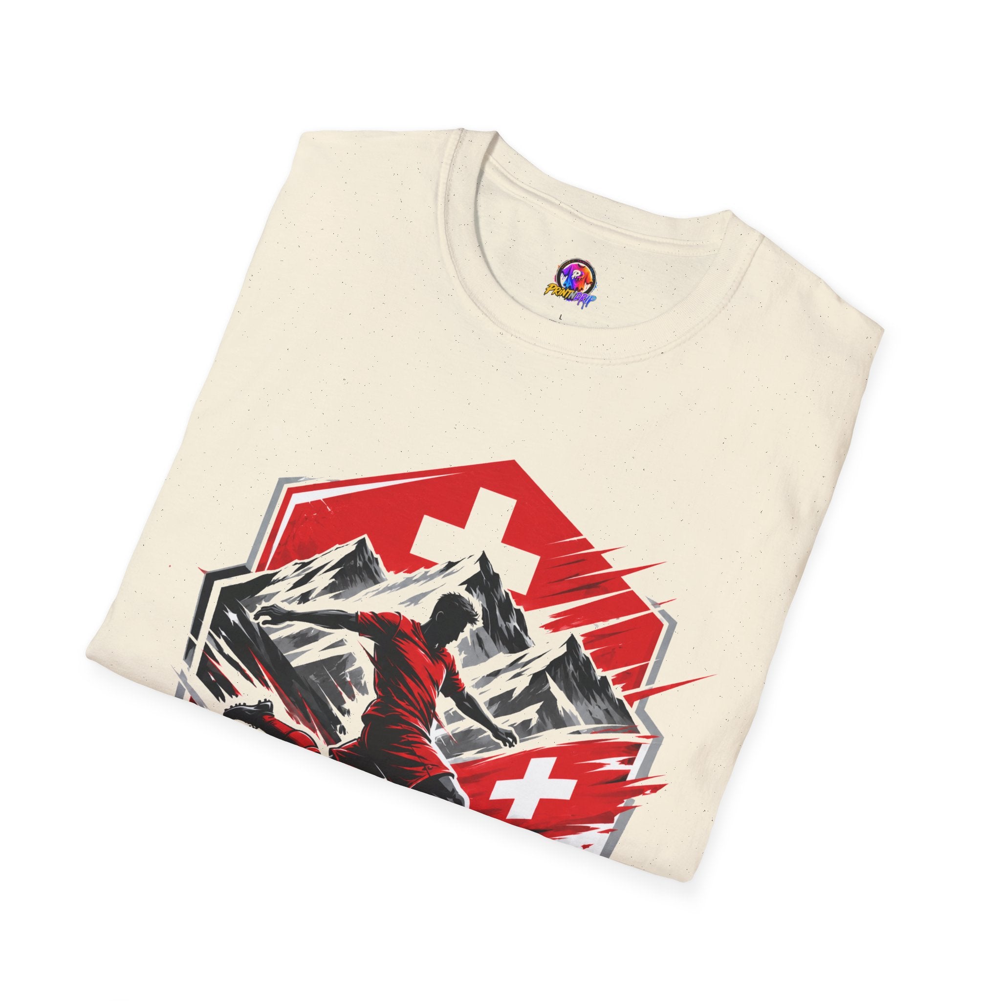 Switzerland Alpine Strike T‑Shirt – Swiss Mountain Ski & Snowboard Graphic