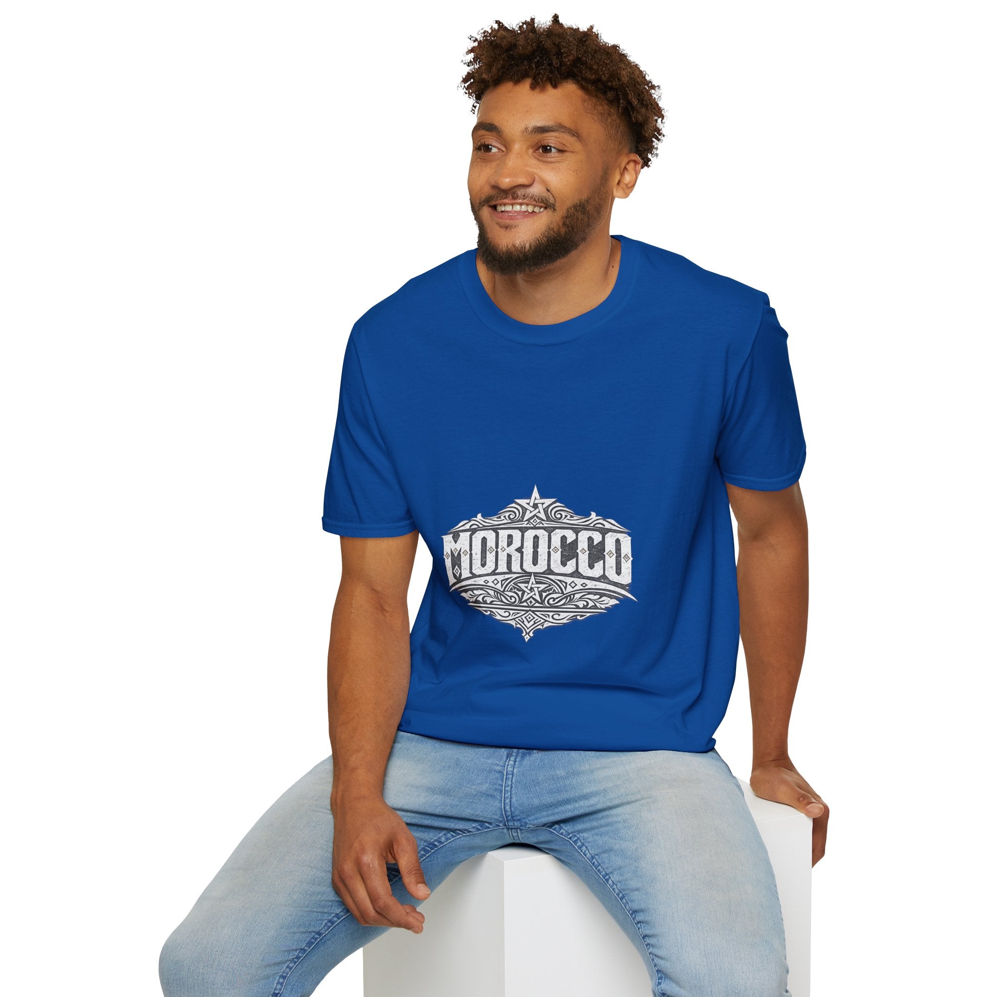 Morocco Vintage Graphic T-Shirt — Travel Tee with Ornamental Crest