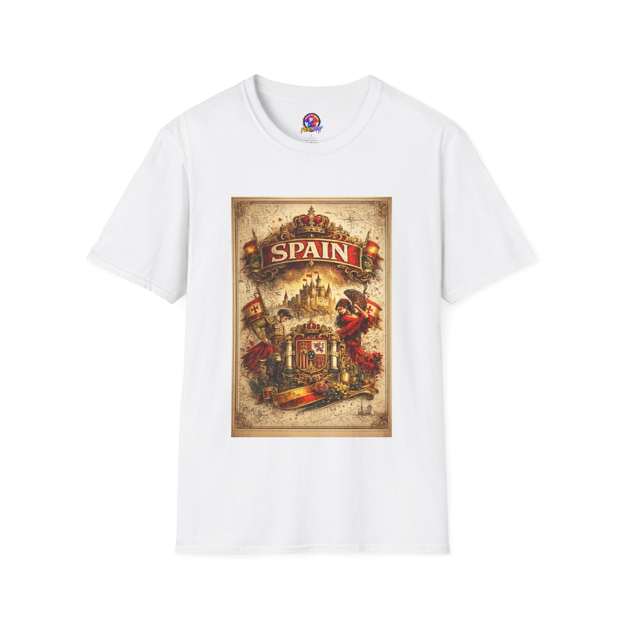 Spain Vintage Travel Graphic T‑Shirt — Retro Spanish Landmark Tee
