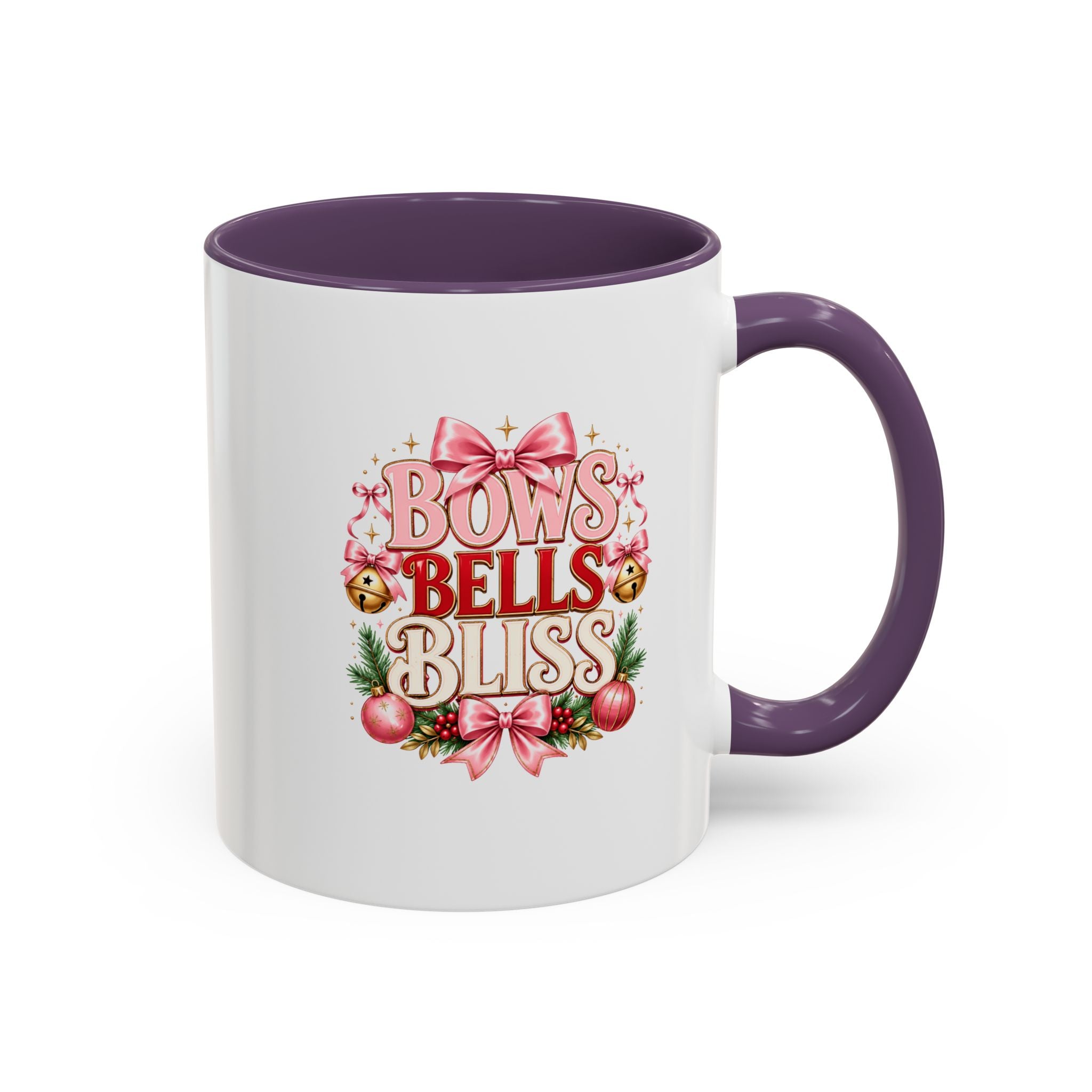 Bows Bells Bliss Christmas Accent Coffee Mug