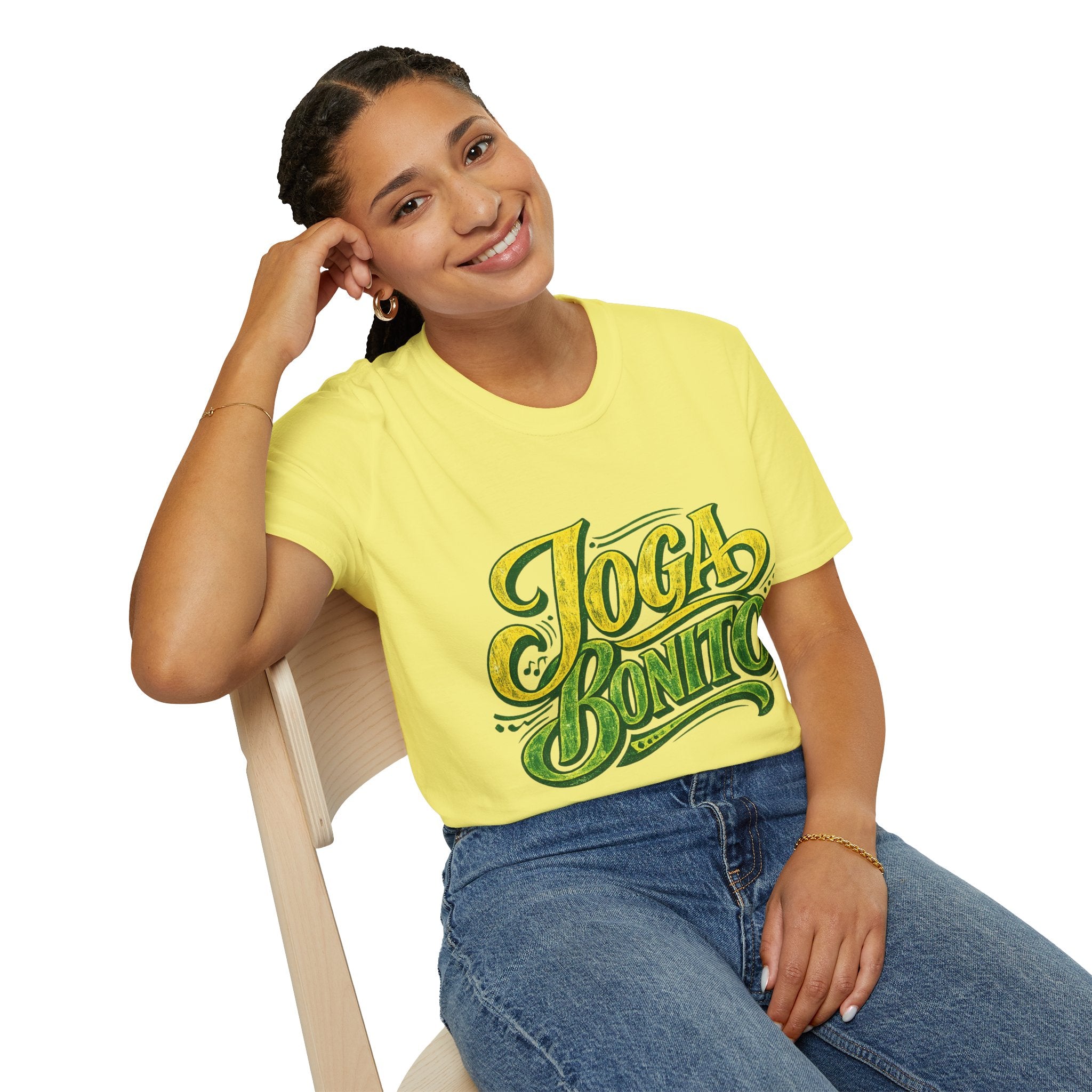 Brazil T-Shirt — 'Joga Bonito' Vintage Soccer Script Tee