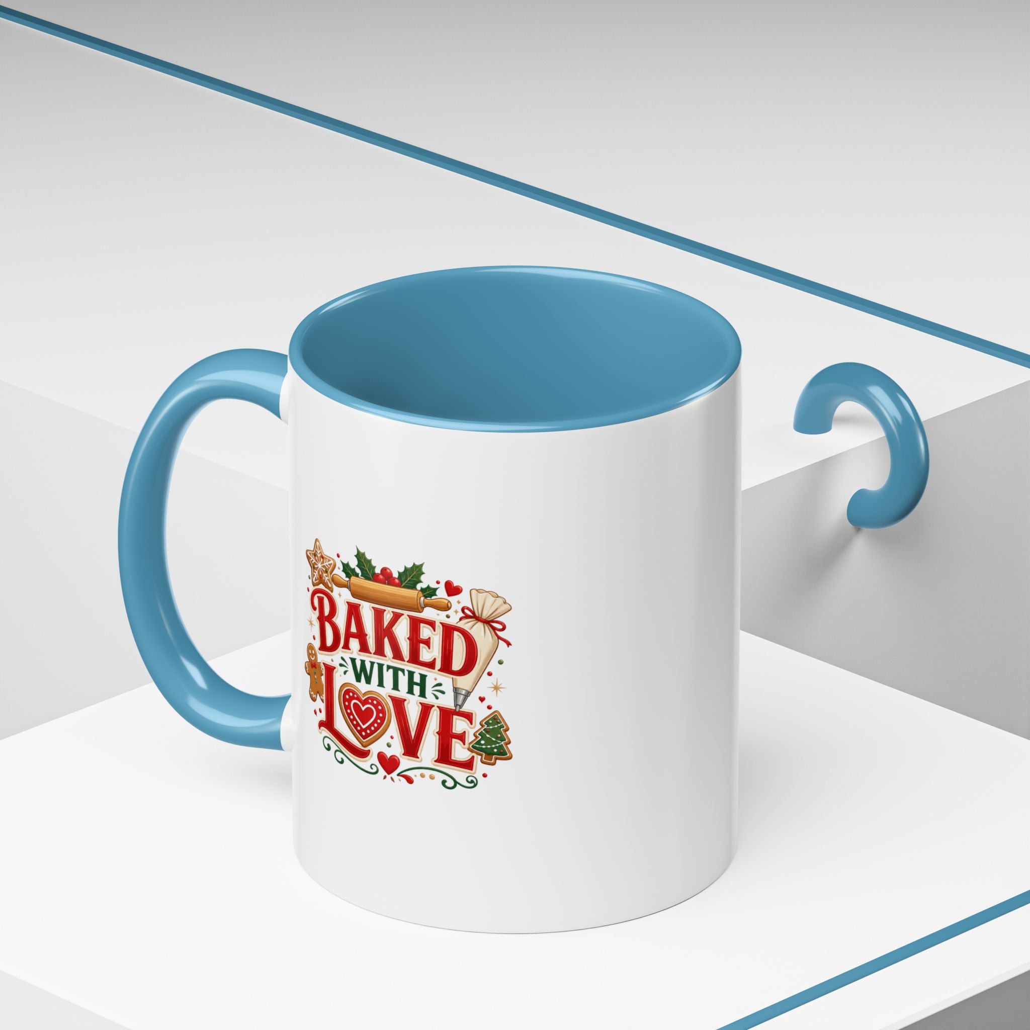 Baked With Love Coffee Mug — Holiday Baking Kitchen Gift