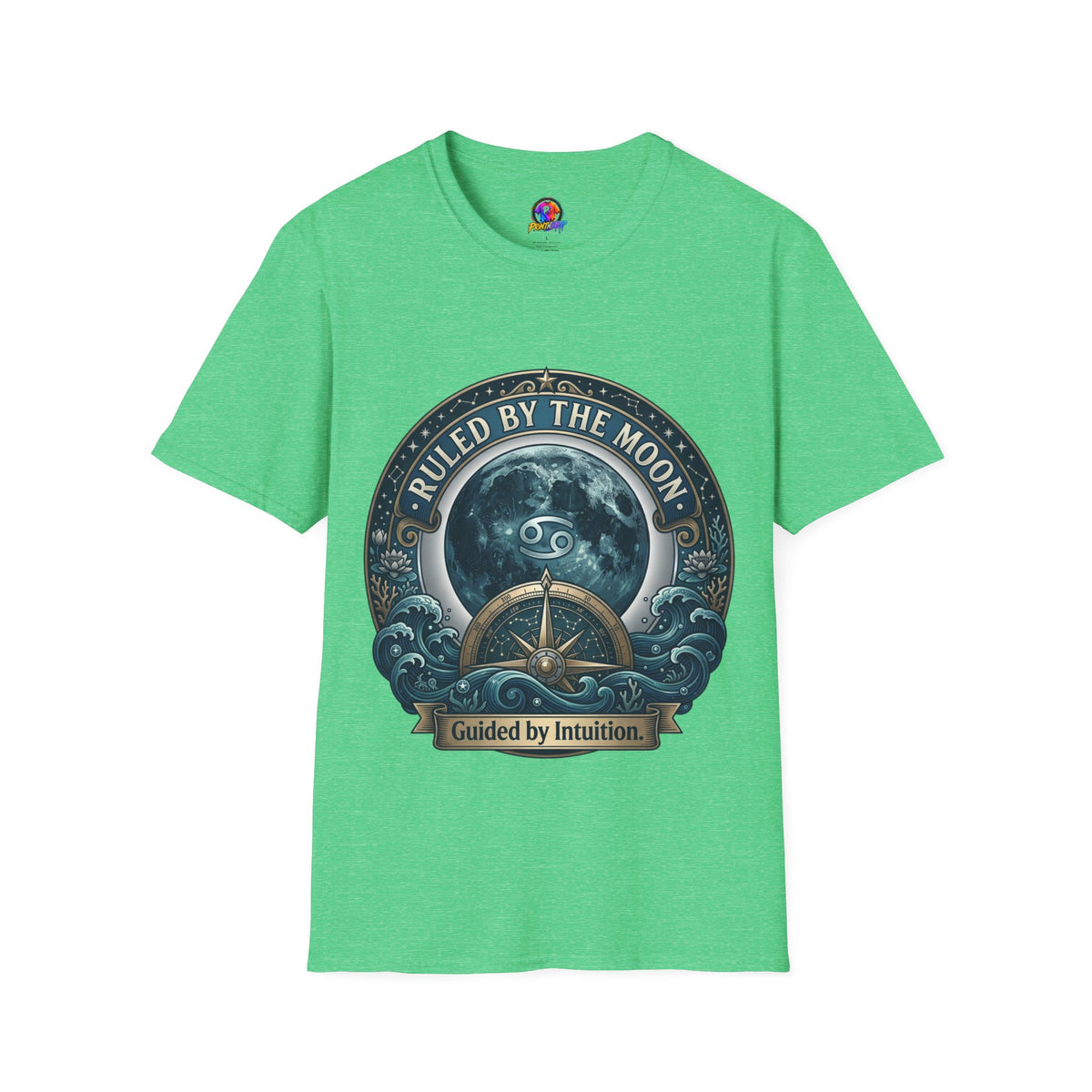 Cancer Zodiac Ruled by the Moon T-Shirt — Celestial Astrology Zodiac Graphic Tee