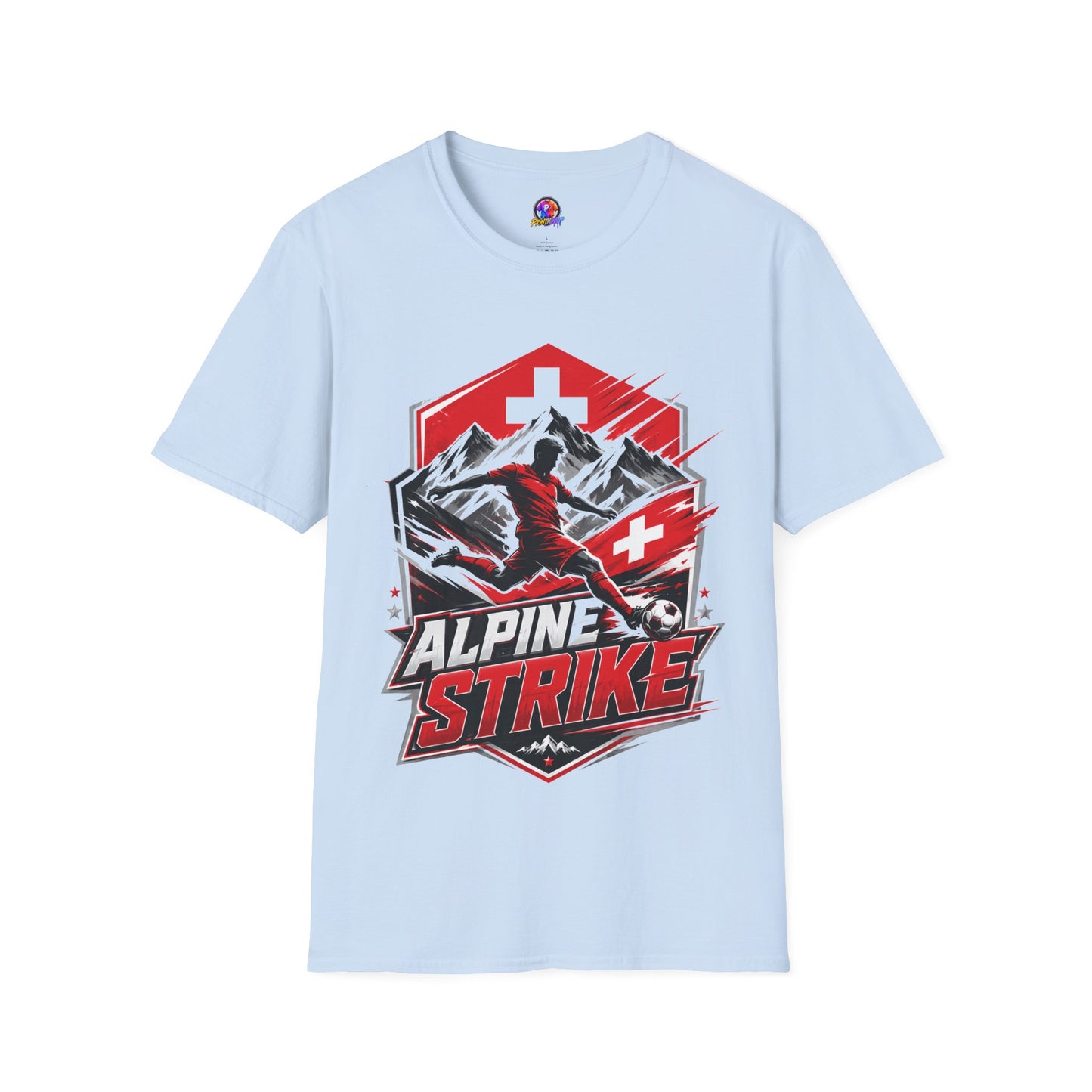 Switzerland Alpine Strike T‑Shirt – Swiss Mountain Ski & Snowboard Graphic