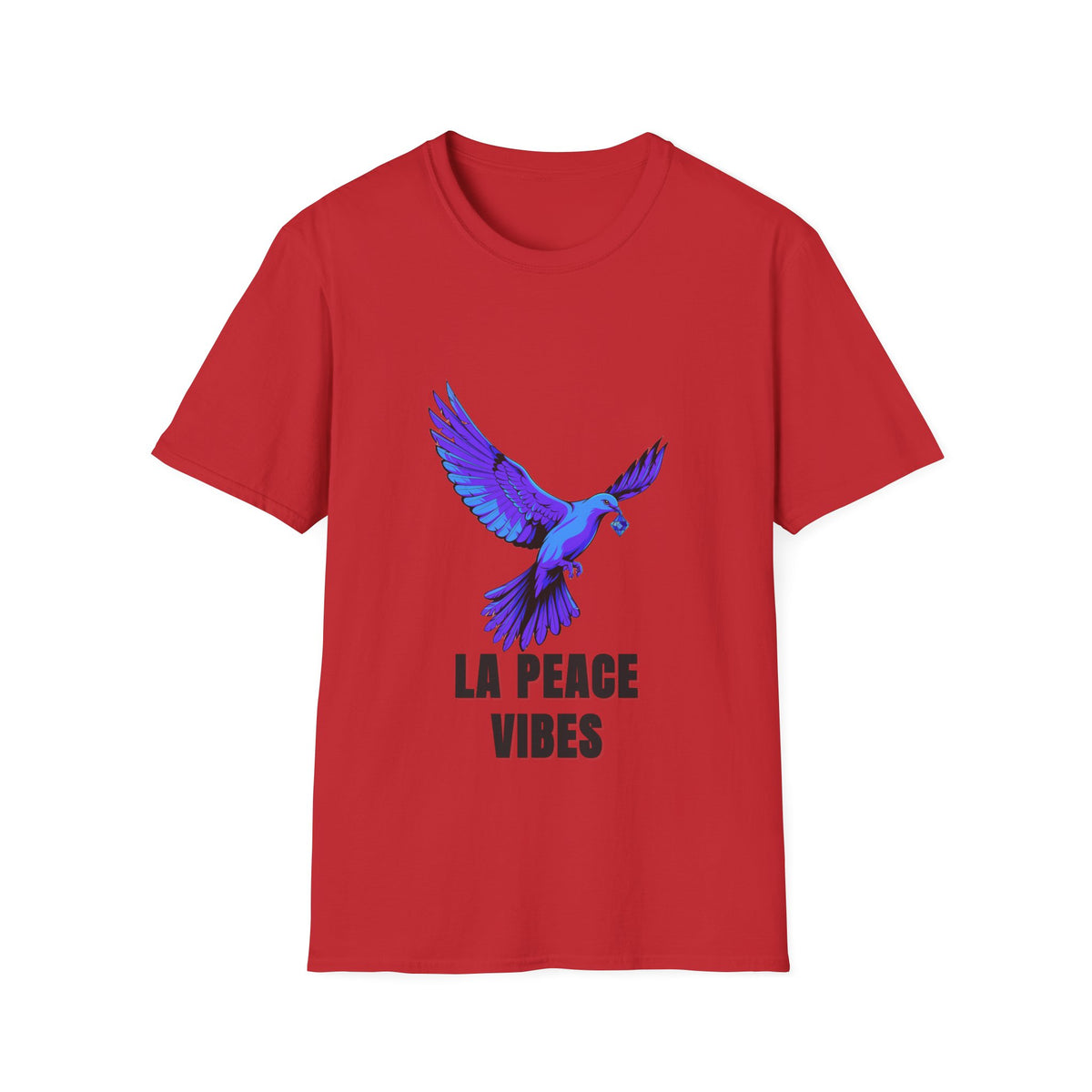 La Peace Vibes Flying Dove T-Shirt - Aesthetic Bird Graphic Tee - Trending Now - September 2026