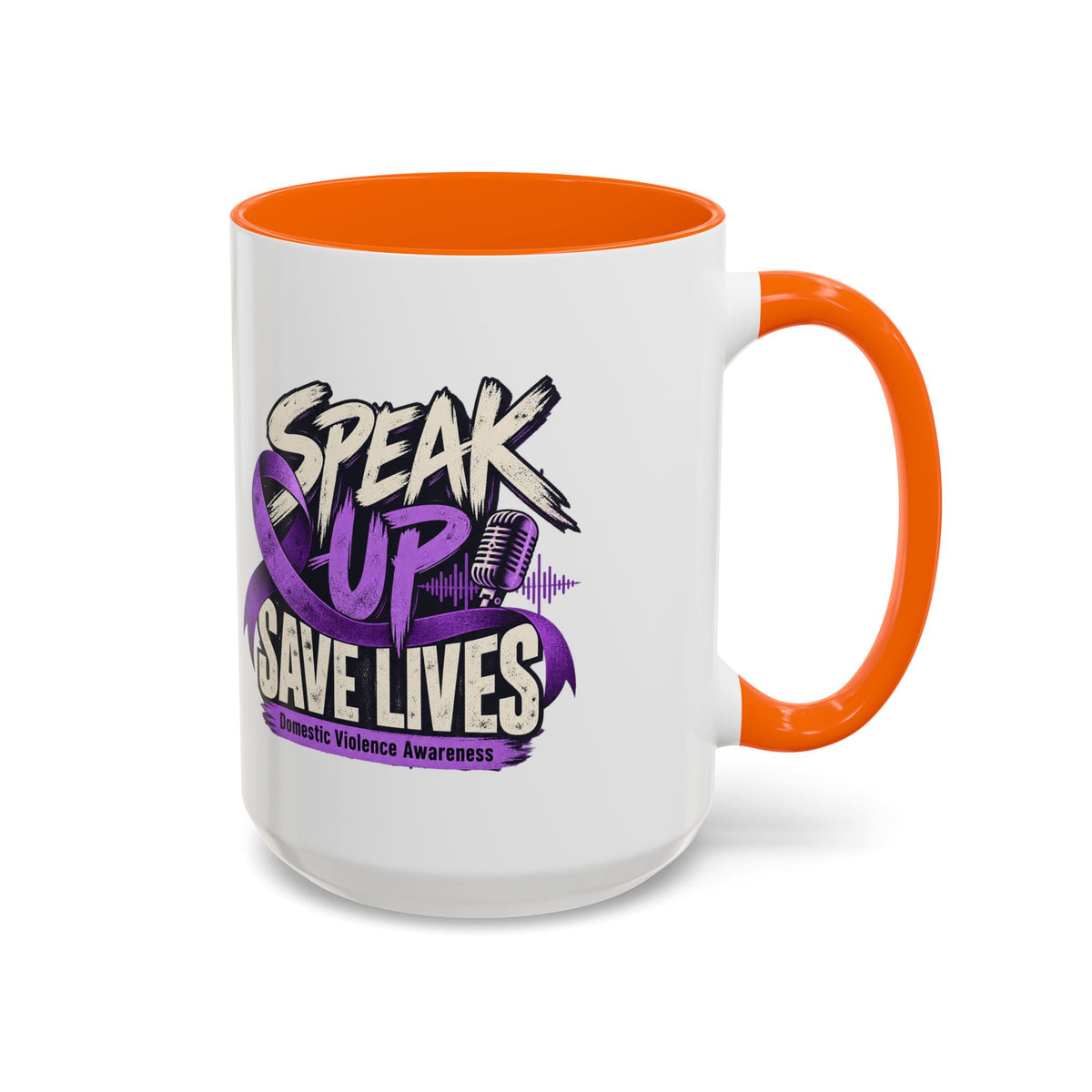 Speak Up Save Lives Domestic Violence Awareness Coffee Mug