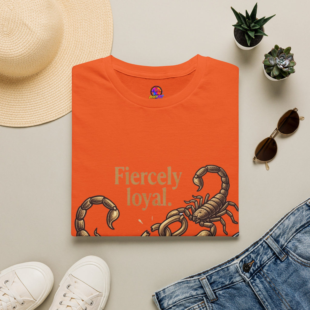 Scorpio T-Shirt — Fiercely Loyal, Easily Detached Zodiac Tee