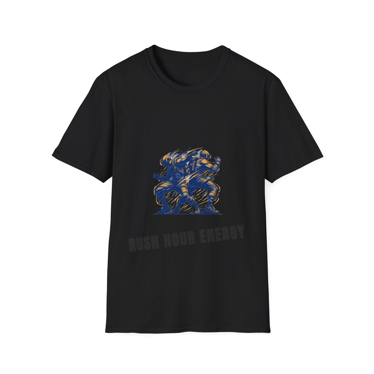 Rush Hour Energy Running Football Players White Graphic Tee - Trending Now - September 2026