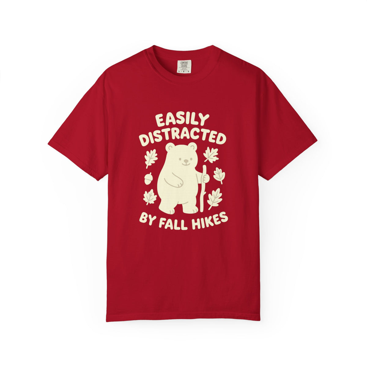 Fall Hikes Bear T-Shirt — "Easily Distracted By Fall Hikes" Autumn Hiking Tee - Trending Now - October 2026